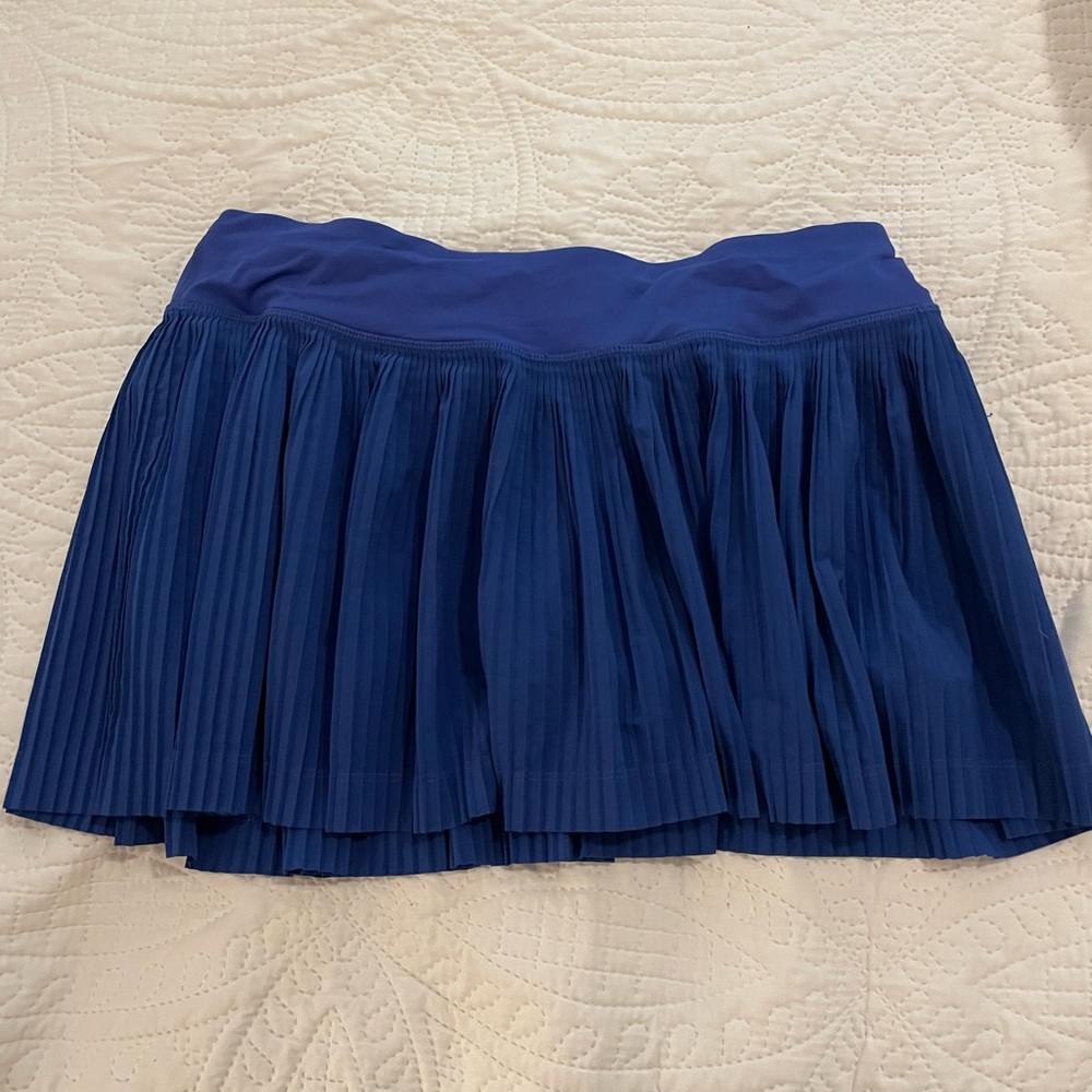 Lululemon Blue Pleated Varsity Tennis Skirt